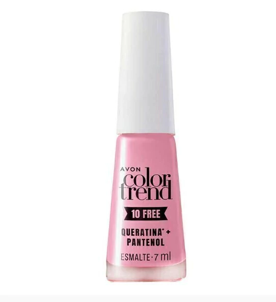 Esmalte 10 Free ColorTrend Avon Explosão Pink