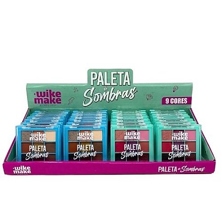 Paleta de Sombras 9 cores Wike Make By Miss Rose