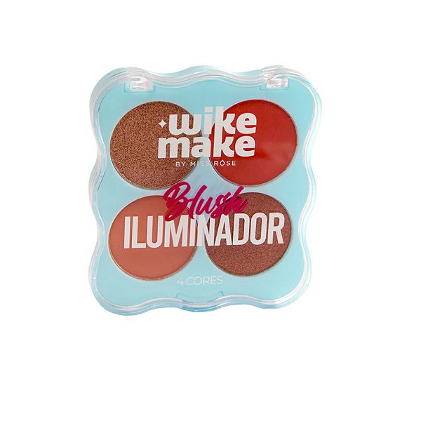 Paleta Blush e Iluminador Wike Make by Miss Rôse 2
