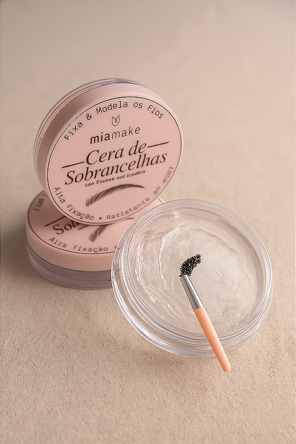 CERA DE SOBRANCELHAS C/ ESCOVA APLICADORA RESISTENTE AO SUOR MIAMAKE