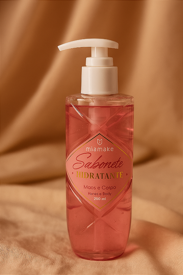 SABONETE HIDRATANTE MÃOS E CORPO C/ ROSA MOSQUETA 230ML MIA MAKE