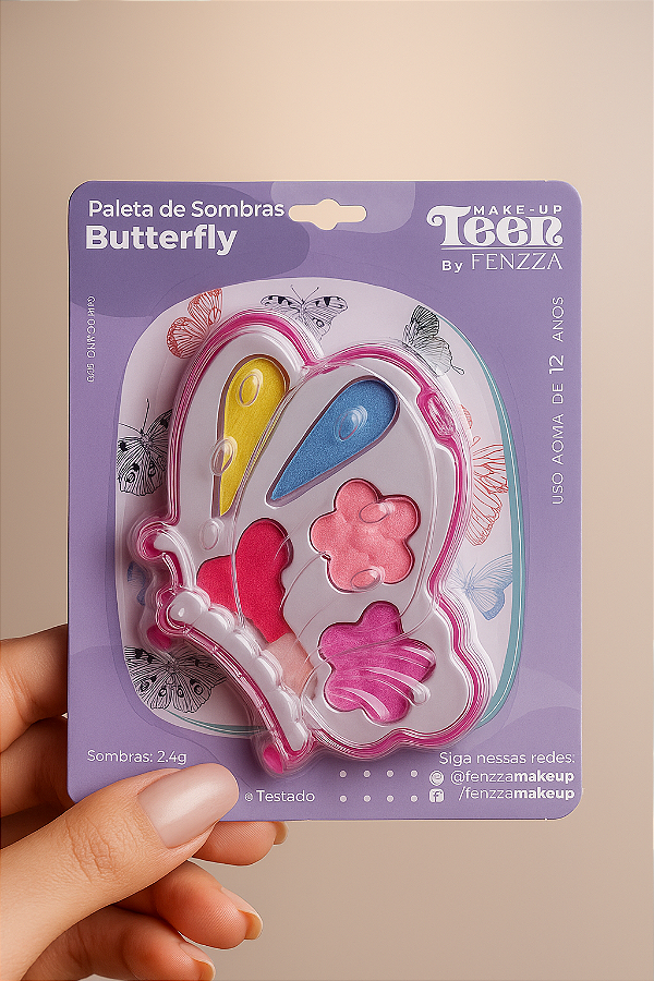 PALETA DE SOMBRAS BUTTERFLY TEEN FENZZA