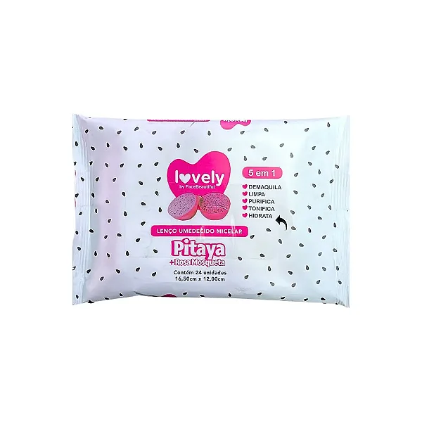 Lenço Umedecido Micelar Lovely Pitaya 24un