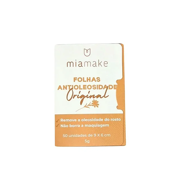 Folhas Antioleosidade Mia Make C/50 Unid