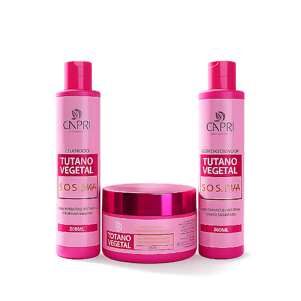 Kit Tutano Vegetal S.O.S. Diva Capri Cabelo