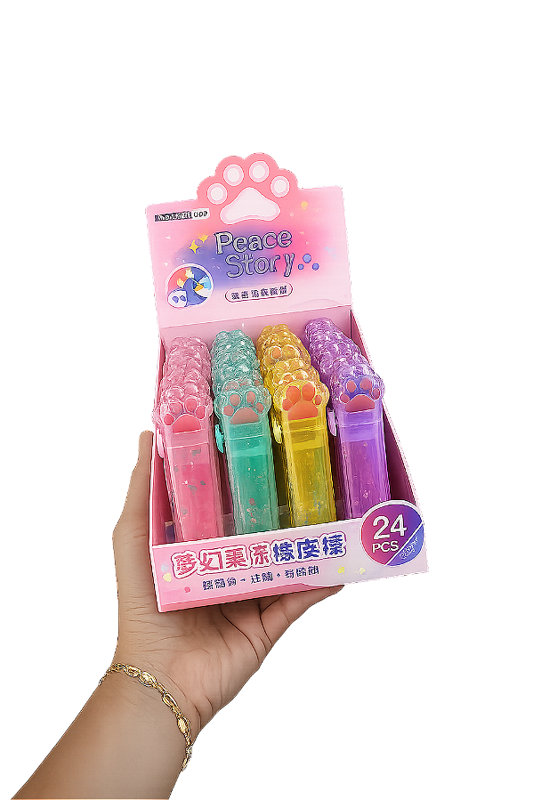 Borracha Infantil de Patinha Colorida