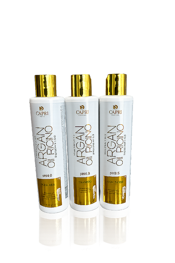 Kit Argan Oil Ricino 3 Passos Capri