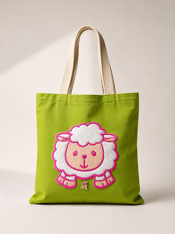 Bolsa tiracolo Ovelhinha Verde