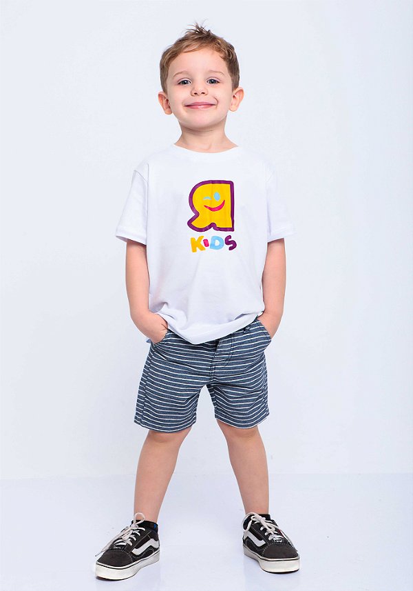 Camiseta Infantil R Kids branca