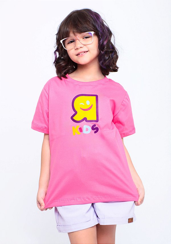 Camiseta Infantil R Kids rosa
