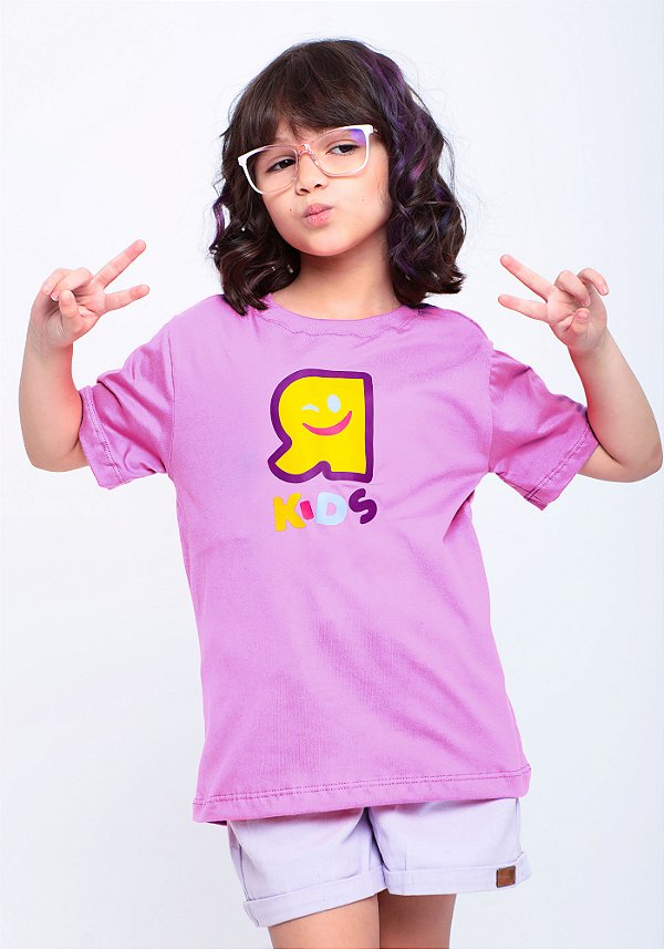 Camiseta Infantil R Kids roxa