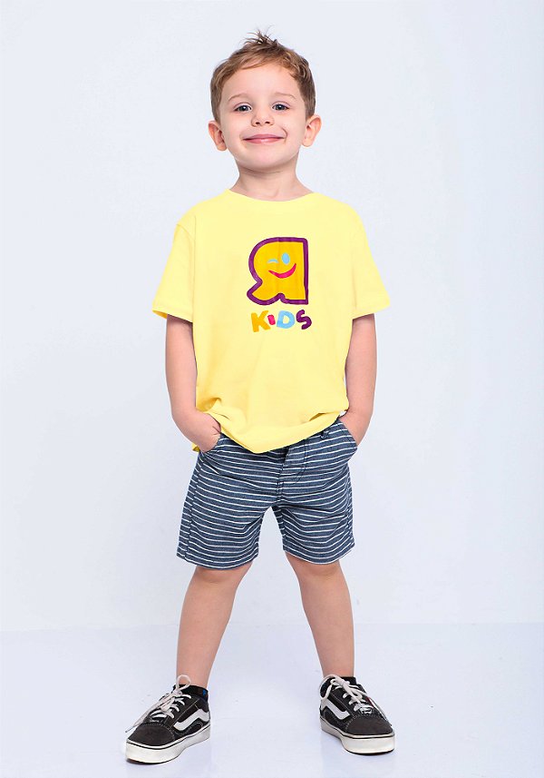 Camiseta Infantil R Kids Amarela