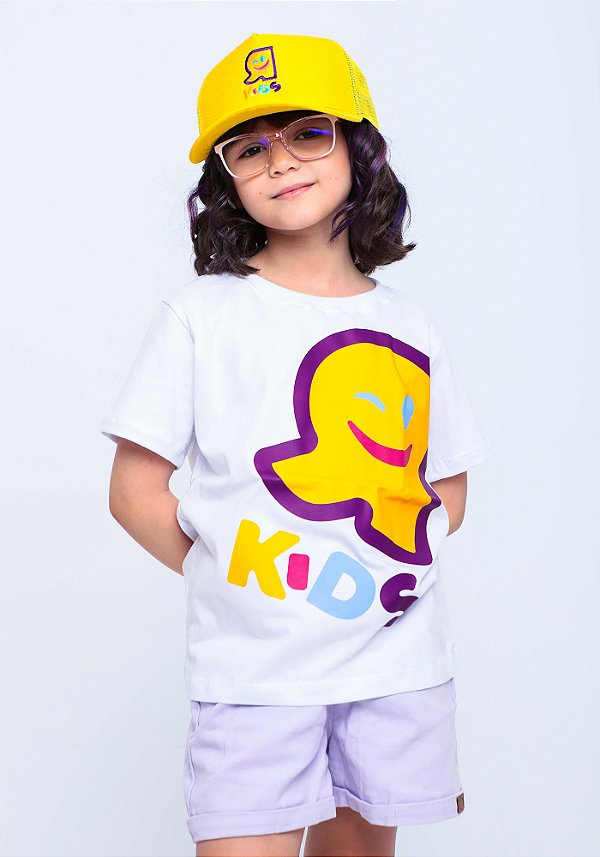 Camiseta Infantil R kids lateral Branco