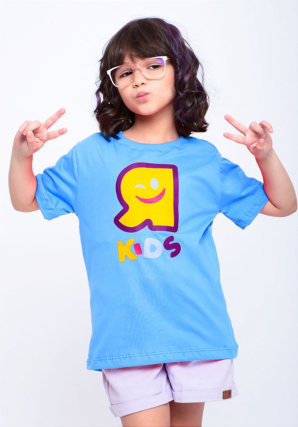 Camiseta Infantil R Kids gigante azul