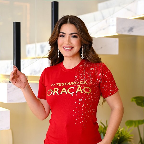 Camiseta Tesouro da Oração Vermelha