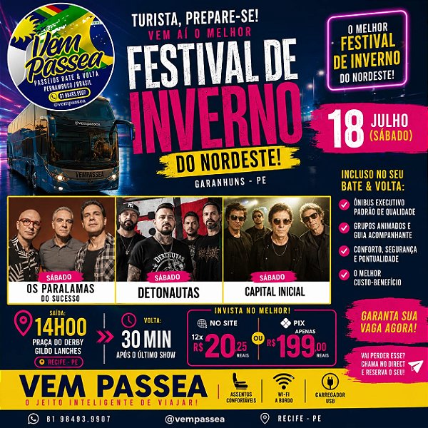 18 julho Festival Inverno Garanhuns