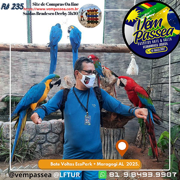 31 jan EcoPark Zoológico em Maragogi