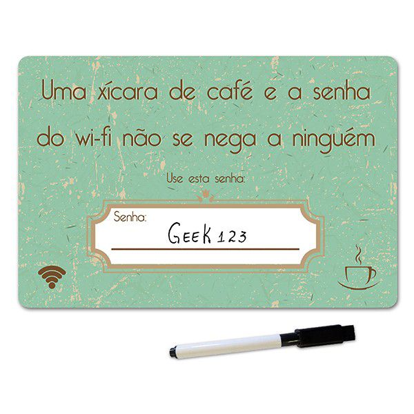 Placa de Wifi Cafe e Wifi