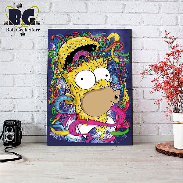 Placa Decorativa Homer Cores