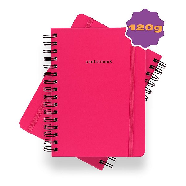 Sketchbook Sem Pauta 120G A5 Pink Blossom