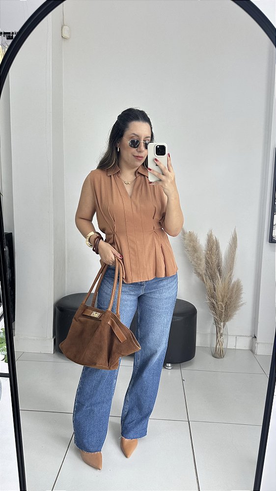 Calça Reta barra fio