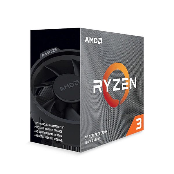 RYZEN 3 3100 - Processador AMD Ryzen 3 3100 18MB 3.6 - 3.9Ghz AM4 100-100000284BOX