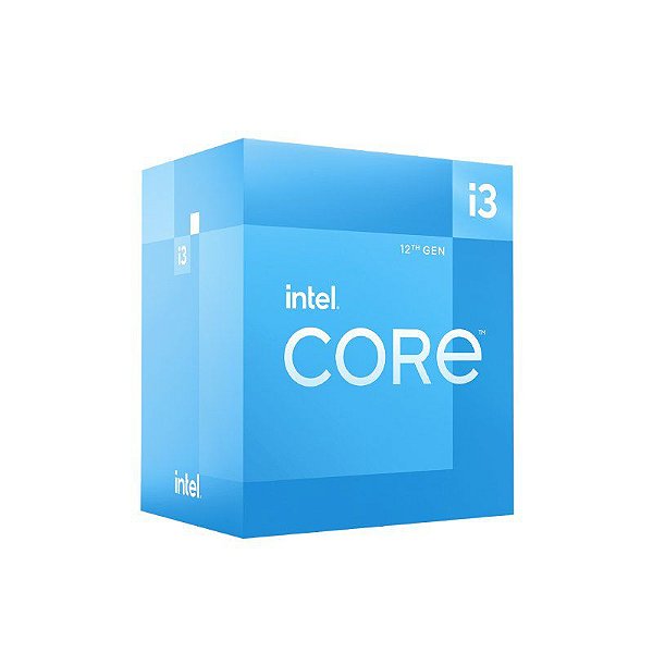 CORE I3 12100 - Processador Intel Core i3-12100 12ª Geração 3.3GHz Cache 12MB LGA 1700 - BX8071512100