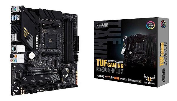 Placa Mãe Asus TUF Gaming B550M-Plus, AMD AM4, mATX, DDR4