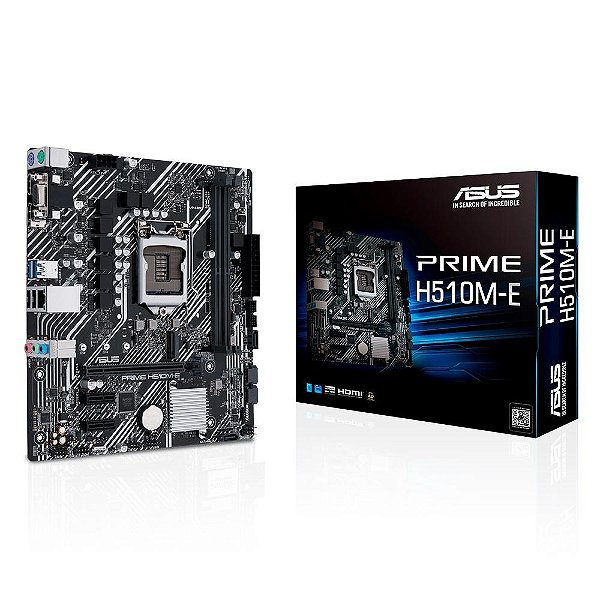 Placa Mãe Asus Prime H510M-E, Intel LGA 1200, microATX, DDR4