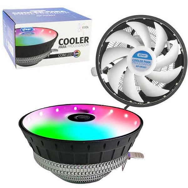 Cooler Para Processador Knup Universal, RGB LED, 65W