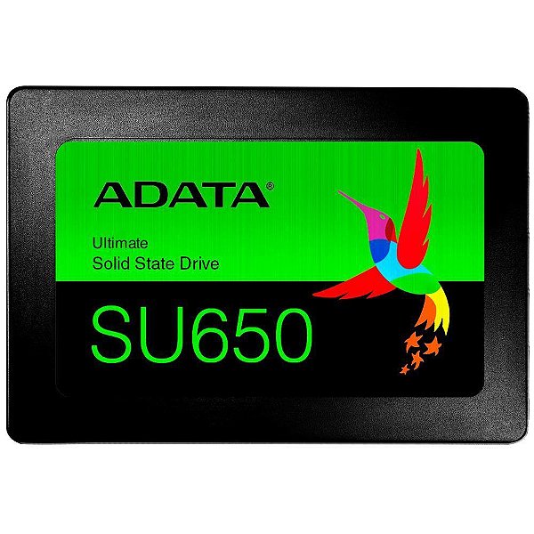 Ssd 240gb Adata Su650 - Leitura 520 Mb/s - Gravação 450mb/s