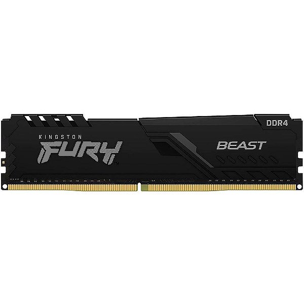 Memória Kingston Fury Beast, 8GB, 3200MHz, DDR4, CL16, Preto