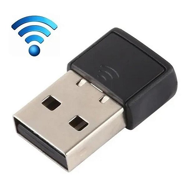 Adaptador USB Wireless, Sem Fio, Wi-Fi 2.4 Ghz