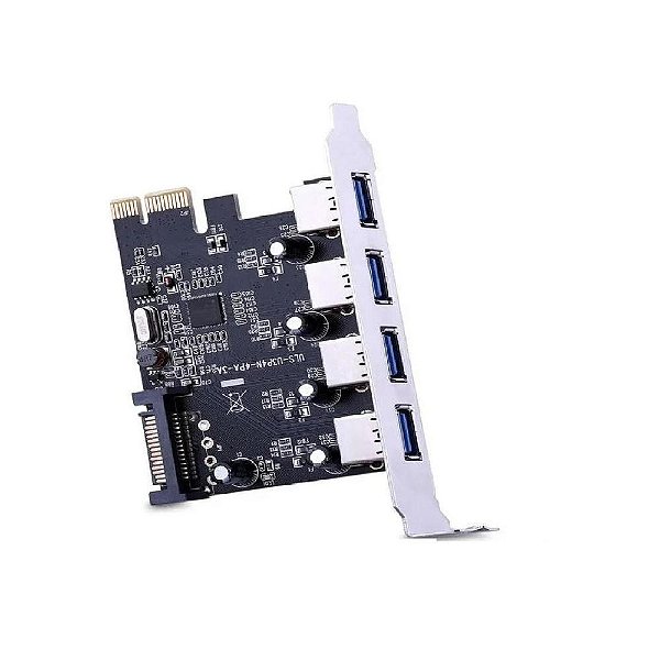 Placa Pci-E Knup Kp-T102, USB 3.0, 4 Portas USB 3.0