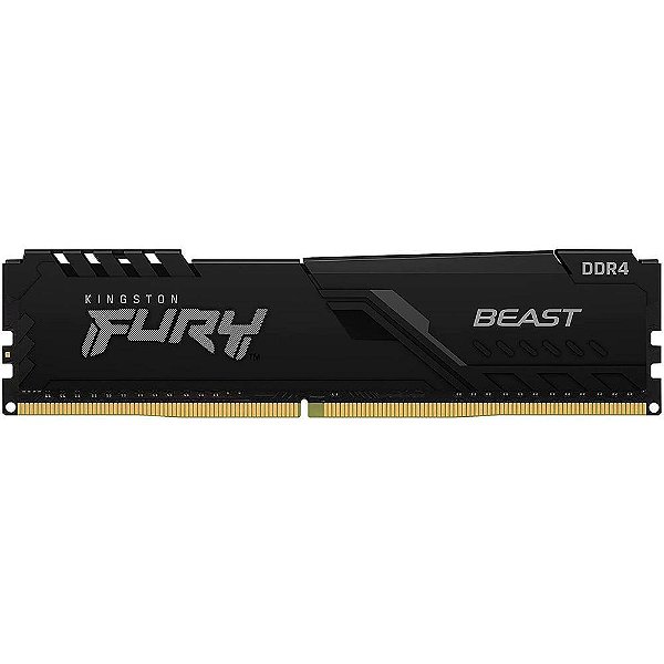 Memória Kingston Fury Beast, 16GB, 3200MHz, DDR4, CL16, Preto