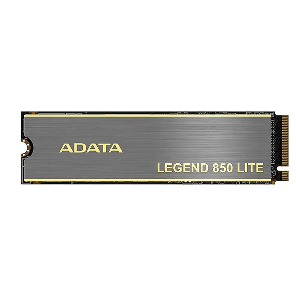 SSD Adata 1TB Legend 850 Lite, PCIe Gen 4x4 M.2 2280, Leitura: 5.000MB/s e Gravação:3.200MB/s, Cinza