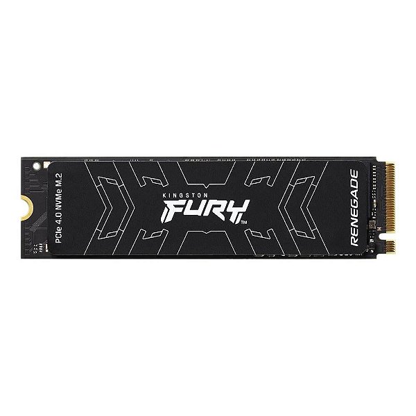 SSD 1 TB Kingston Fury Renegade, M.2 2280 PCIe, NVMe, Leitura: 7300MB/s e Gravação: 6000MB/s, Preto