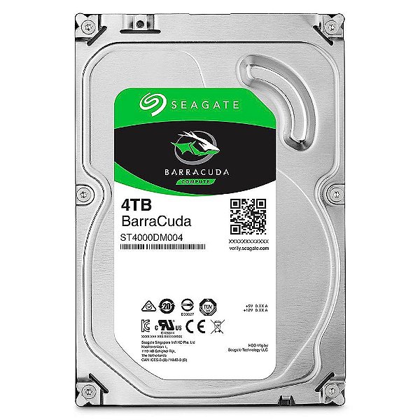 HD Seagate 4TB BarraCuda, 3.5', SATA