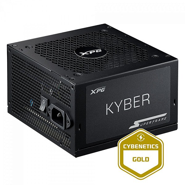 Fonte SuperFrame Kyber, By XPG, 850w, 80 Plus Gold, Com conector PCIe 5.0, PFC Ativo