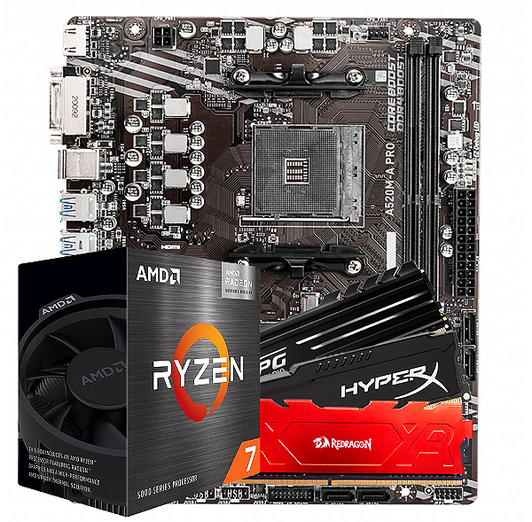 KIT UPGRADE AMD RYZEN 7 5700G, PLACA A520, 8GB DDR4 3200MhZ