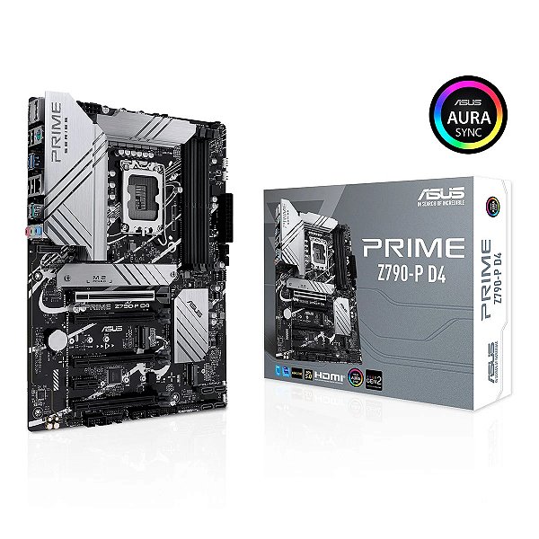 Placa Mãe Asus PRIME Z790-P D4, Chipset Z790, Intel LGA 1700, ATX, DDR4