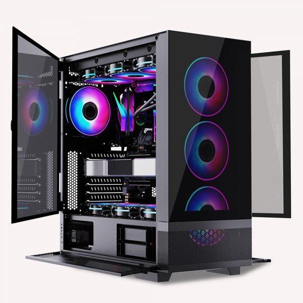 Gabinete Gamer Nexus Platinum,  Lateral em Vidro  Temperado E-ATX/ ATX/ M-ATX/ ITX