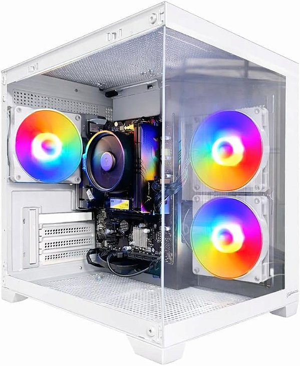 PC Gamer INFO3 AMD Ryzen 5 5600GT DDR4 32GB SSD M.2 500GB Fonte Real 500W Placa-mãe A520M