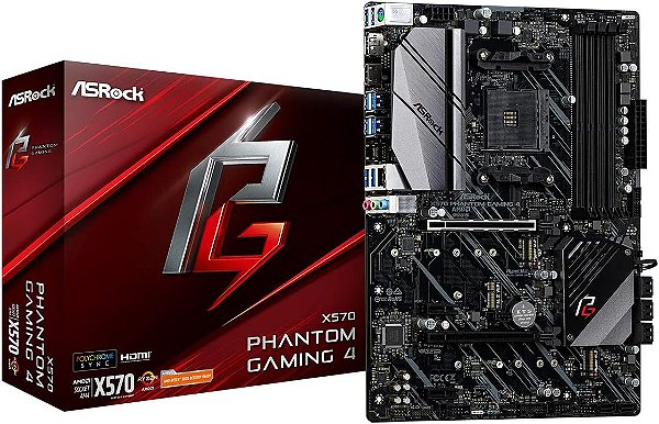 Placa Mae Asrock X570 Phantom Gaming 4 AMD AM4 DDR4