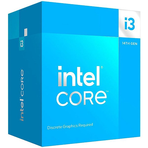 Processador Intel Core I3 14100f 14ª Geração 3.5 Ghz 4.7 Ghz Turbo Cache 12mb LGA 1700