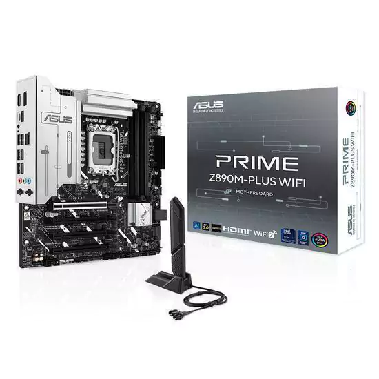 PLACA MÃE ASUS PRIME Z890M-PLUS WIFI, LGA 1851, DDR5, MATX