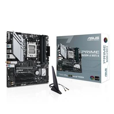 PLACA MÃE ASUS, B650M-A II WI-FI, AMD AM5, CHIPSET B650, M-ATX, DDR5 - PRIME