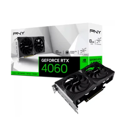 PLACA DE VIDEO RTX4060 8GB GDDR6 128BITS DUAL FAN VERTO PNY