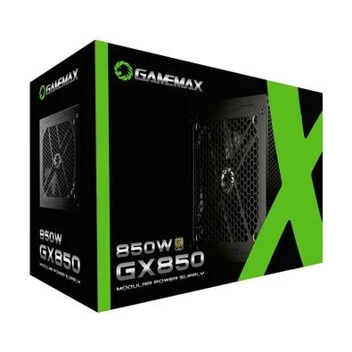 Fonte Gamemax GX850 850W Modular 80 Plus Gold PFC Ativo – Preto com Cabo