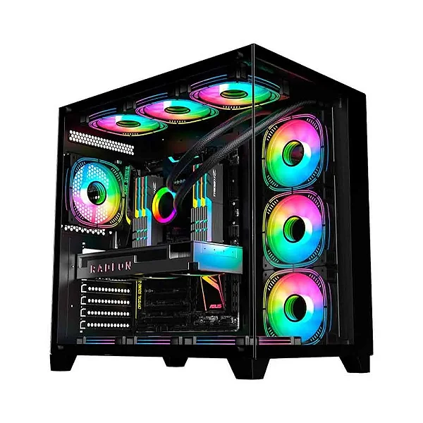 Pc Gamer Ryzen 7 9800X3D | RTX 5090 32GB | 64GB DDR5 | Water Cooler | NVMe 2TB M.2 | Fonte 1000W Gold | Info3